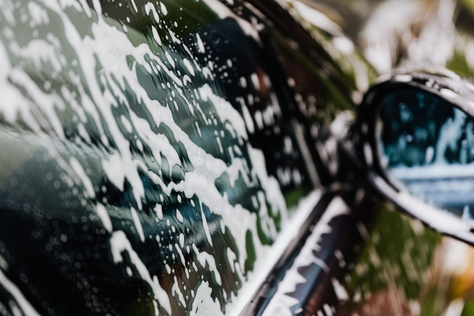 High-gloss finish on a detailed vehicle